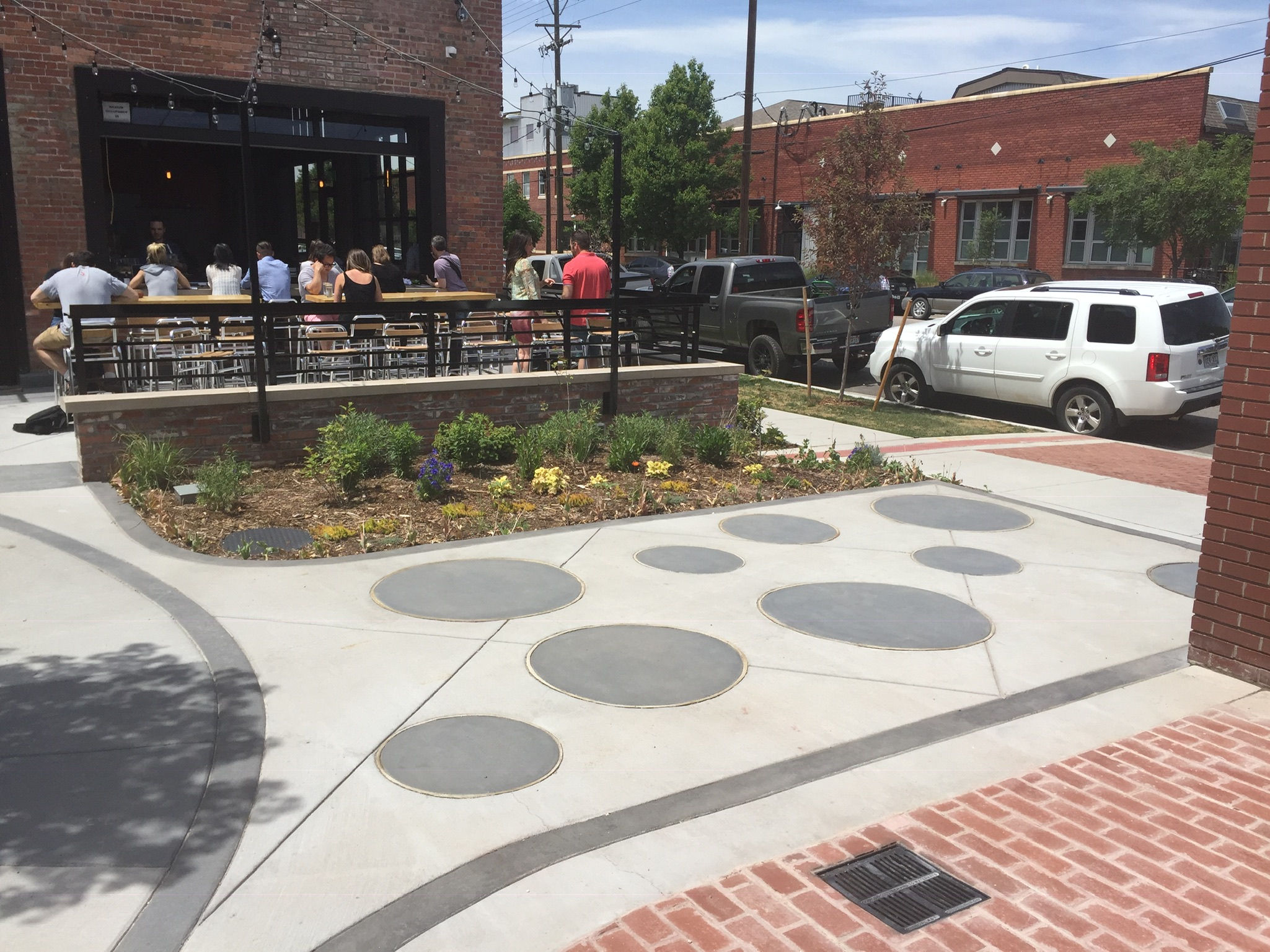 Concrete flatwork at Denver Pavilions, Denver CO