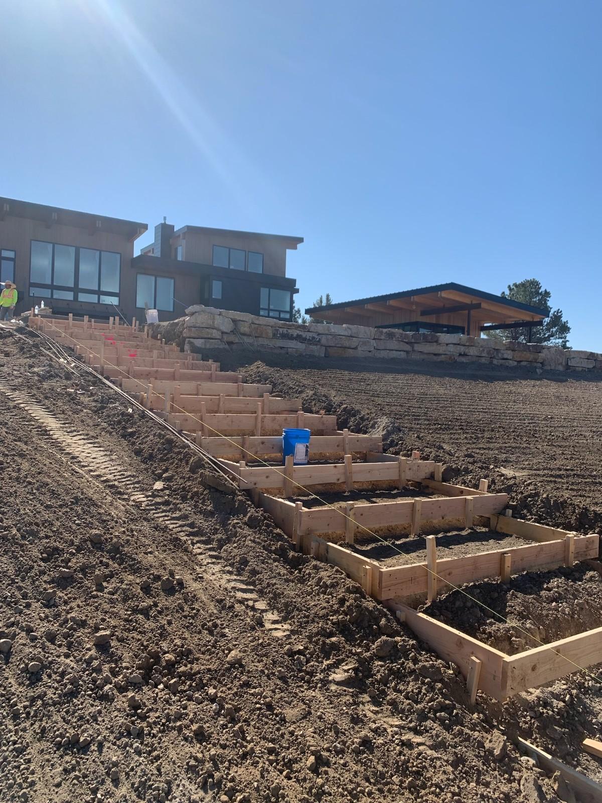 Residental Stairs during construction and after — Residental Stairs during construction and after