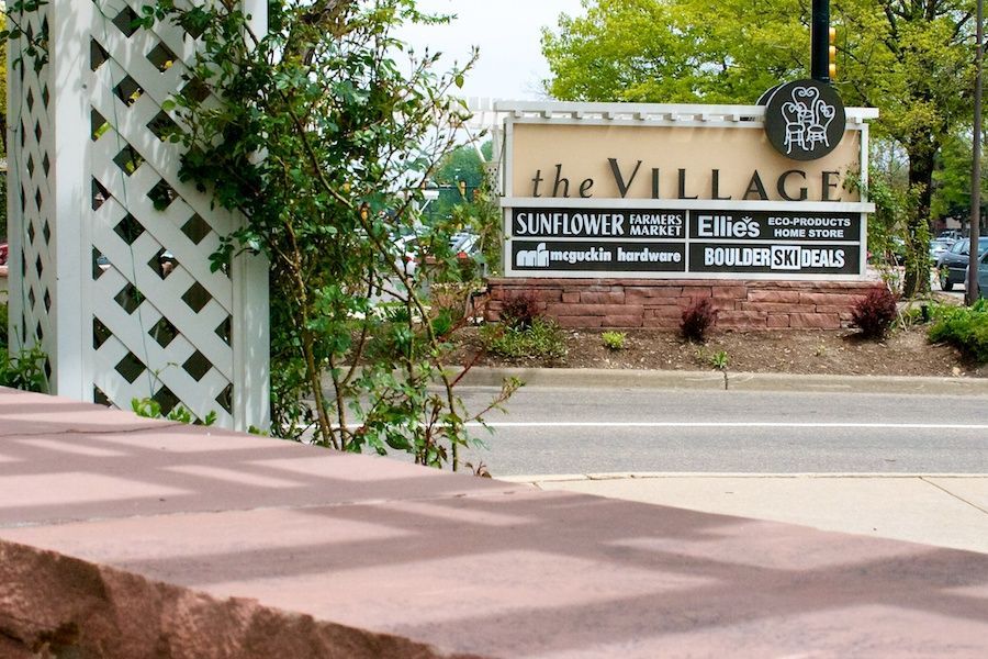 Streetscape masonry at Boulder Village Plaza, Boulder CO