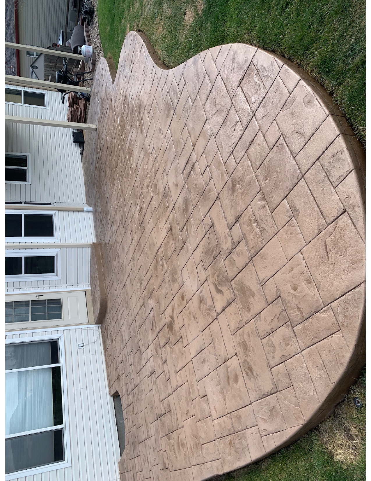 Colored Stamped Patio — Residential Patio