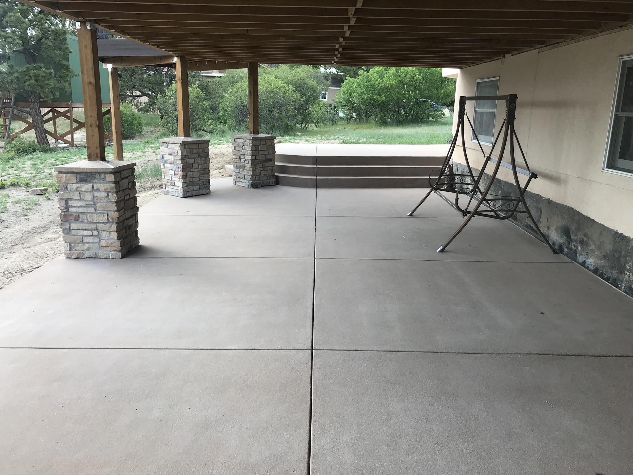 Concrete and Masonry Patio — Residential Patio